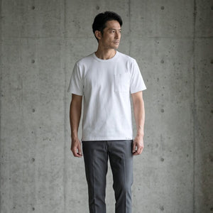 綿の肌触り×吸水速乾Tシャツ「work to sporT2」｜半袖｜ホワイト白T